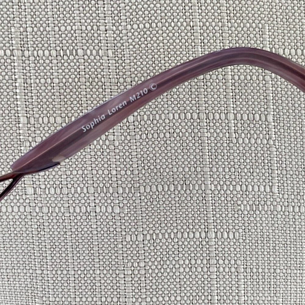 Zylowear Sophia Loren Women Eyeglasses M210 52[]17 Half Rim Glasses - Picture 10 of 11